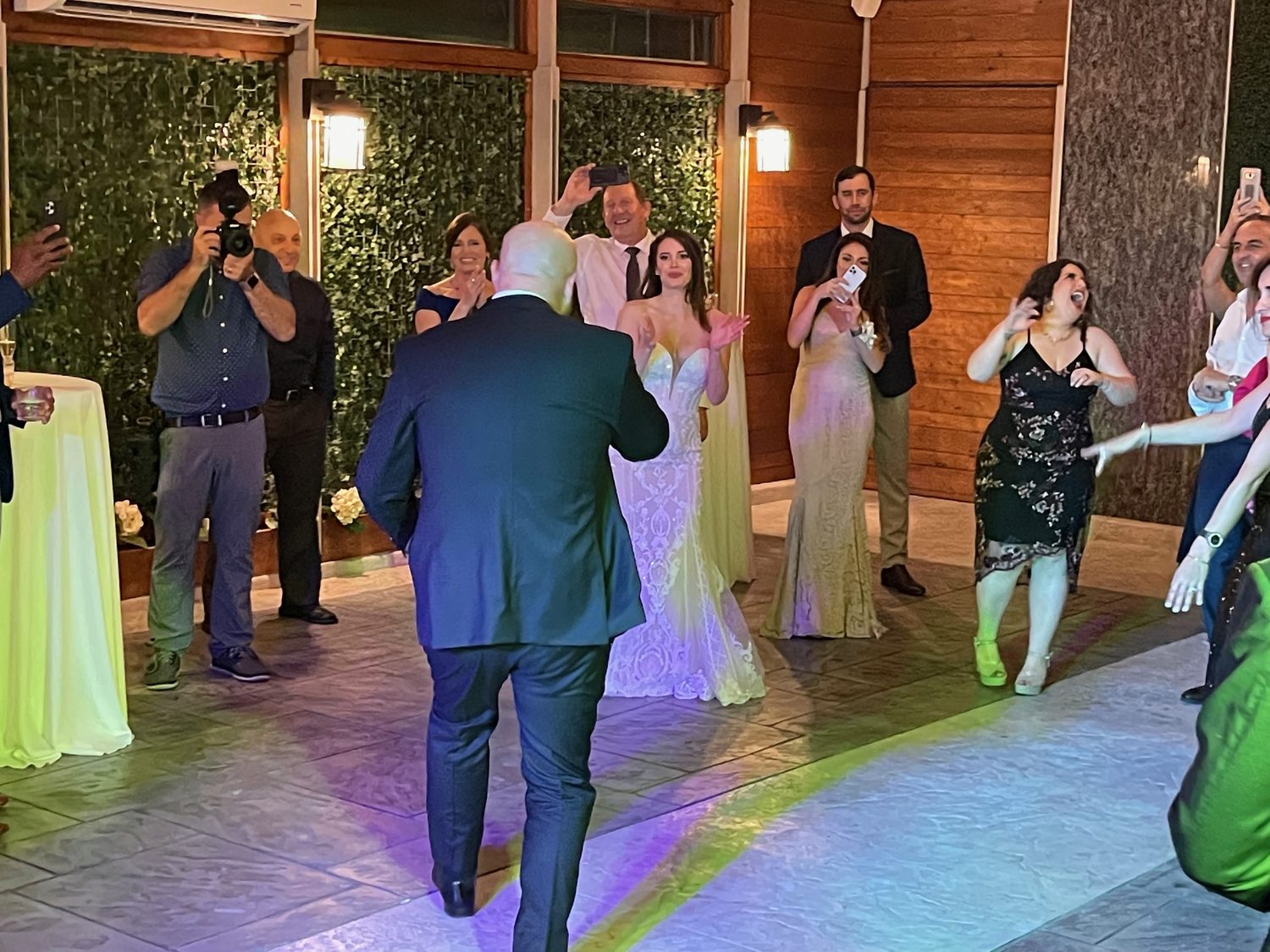 The grand entrance into the reception